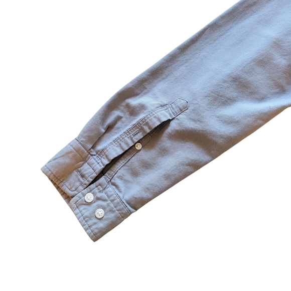 Express Light Gray Casual Button-Down Shirt - Picture 5 of 7